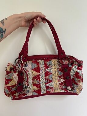 VTG Donna Sharp Red Quilted Bag